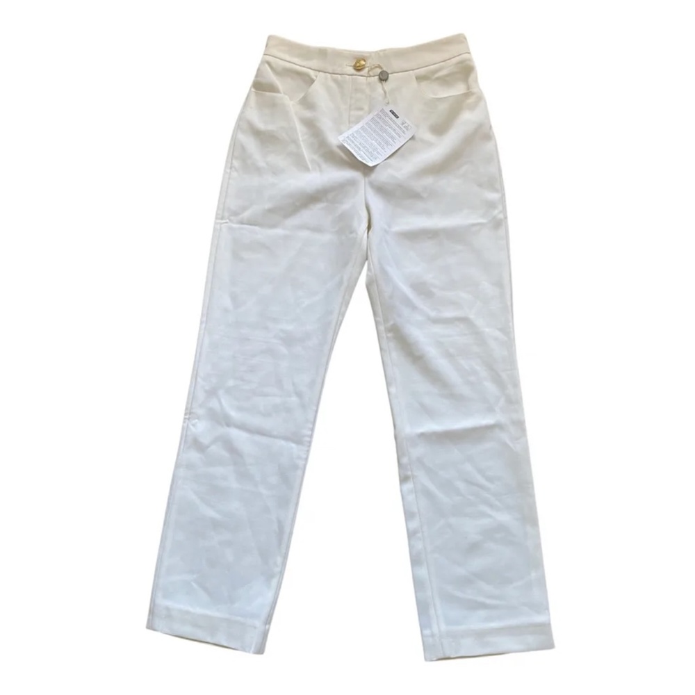 NWT Balmain White Trousers Size 38 FR/6 US